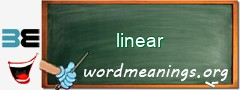 WordMeaning blackboard for linear